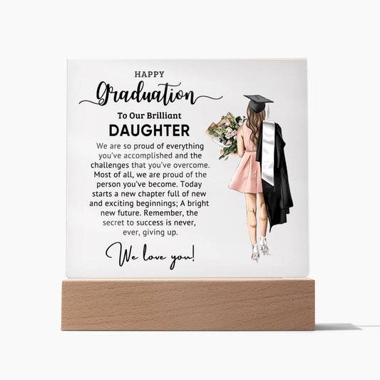 Best Graduation Gift for daughter - Catalog image Acrylic Square Plaque