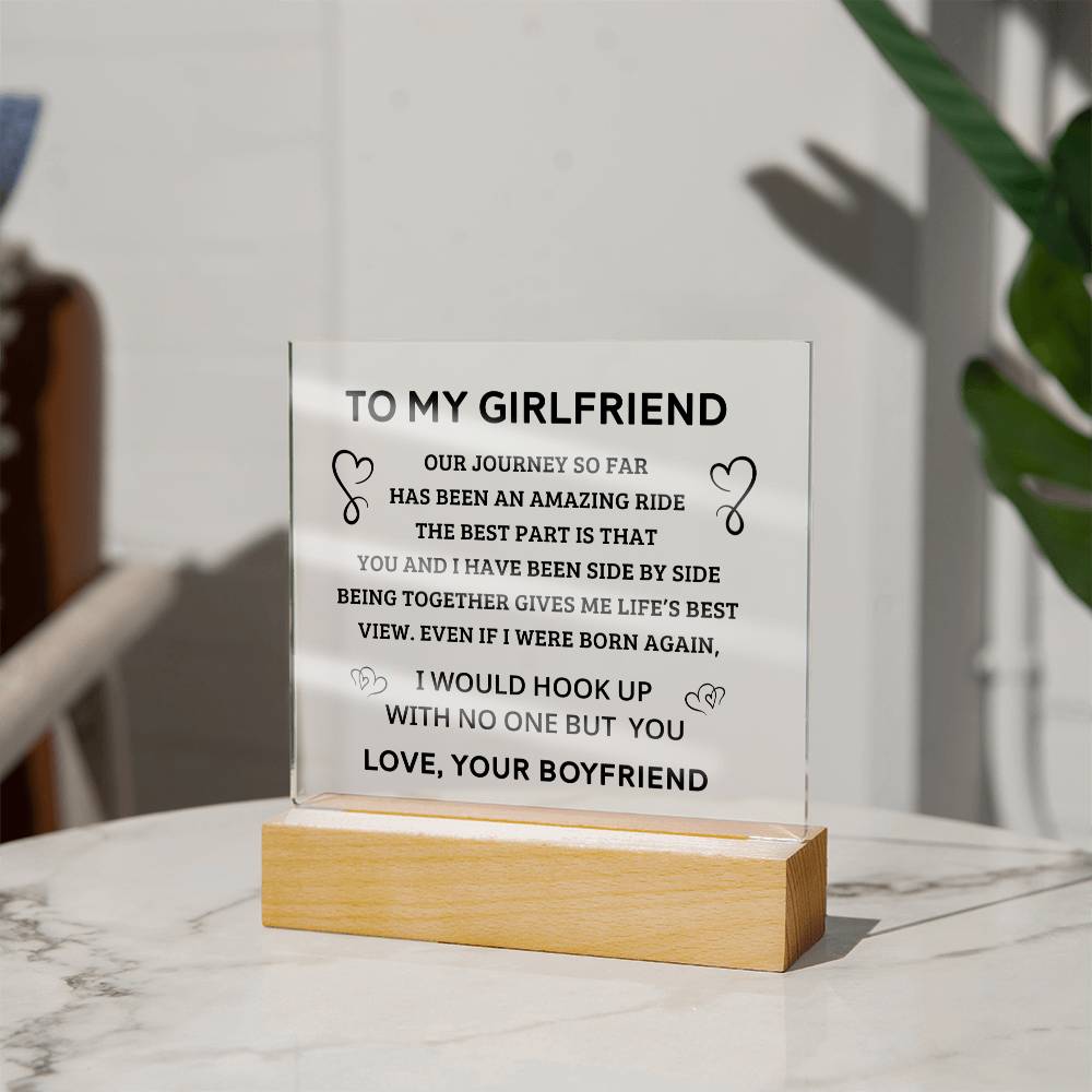 Gifts for Girlfriend - Acrylic Square Plaque