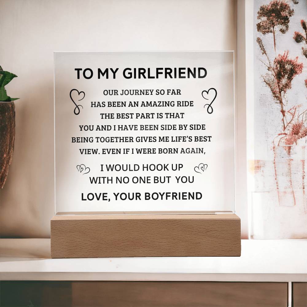 Gifts for Girlfriend - Acrylic Square Plaque