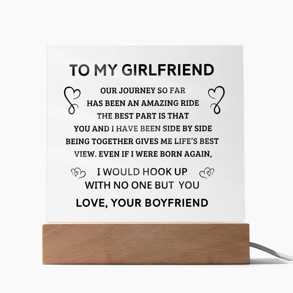 Gifts for Girlfriend - Acrylic Square Plaque