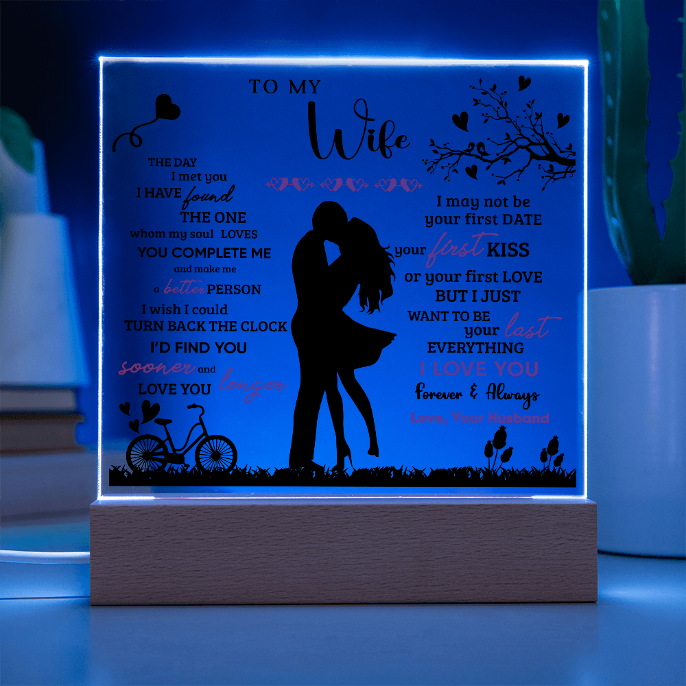 To My Wife  - Valentine's Day Best Gift From Husband - Acrylic Square Plaque