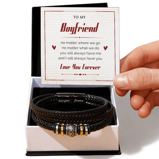 Gift for Boyfriend - Love You Forever Bracelet