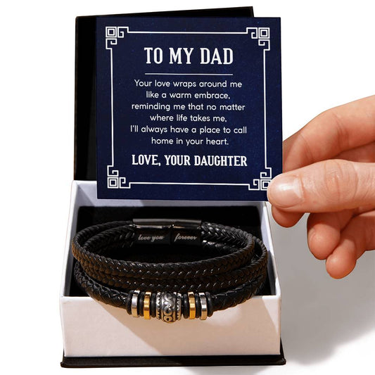 Father's Day Special Gift - Happy Father's Day - Love You Forever Bracelet