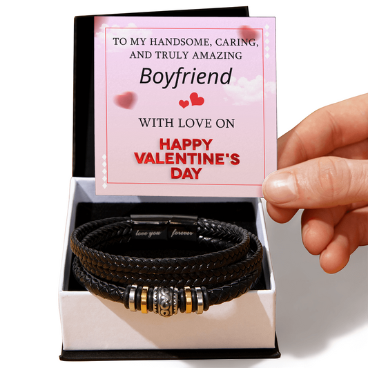 To My Boyfriend -  Best Gift For Valentine's Day - Love You Forever Bracelet