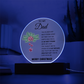 To My Dad - Best Gift for Christmas - Acrylic Circle Plaque