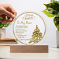 To My Man - Best Gift for Christmas - Acrylic Circle Plaque