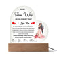 Gifts for Future Wife - Acrylic Heart Plaque