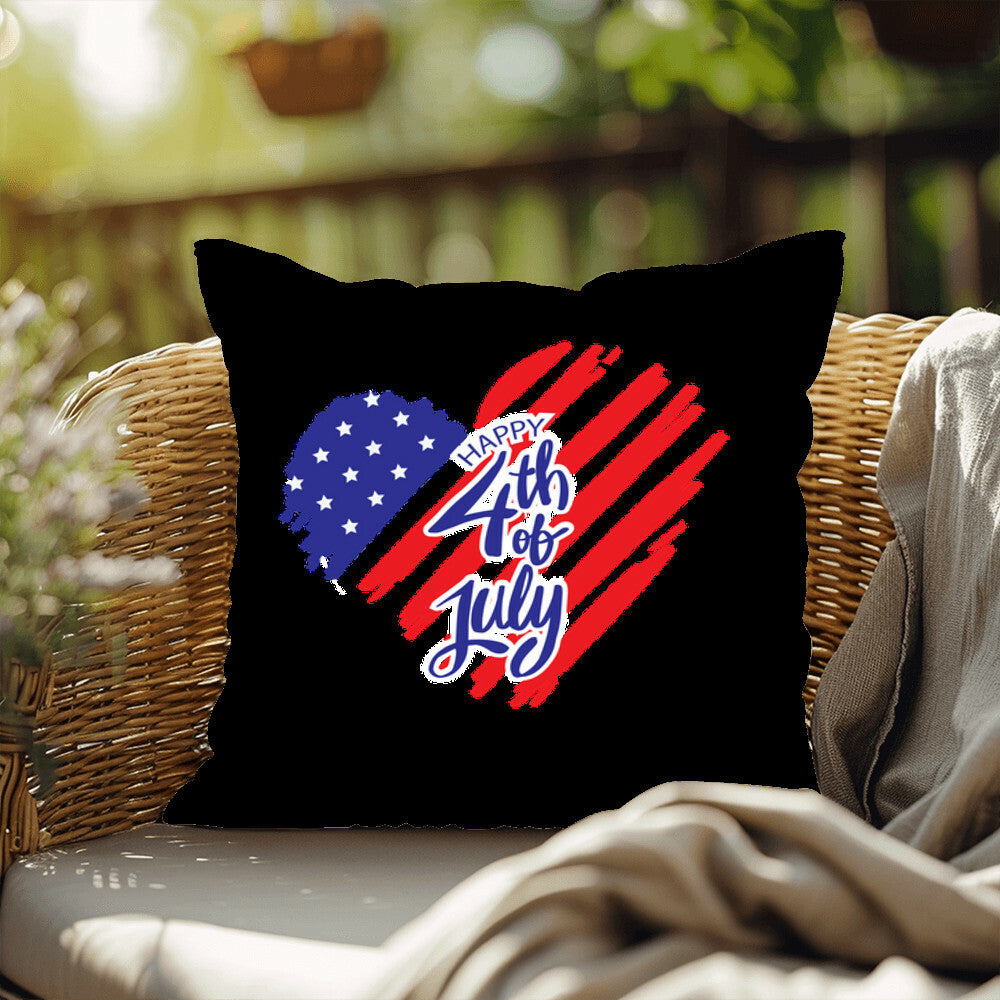 4th of July Pillow - Indoor and Outdoor Pillow - USA Independence Day