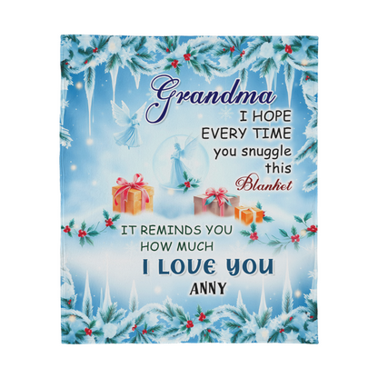 To My Grandma - Best Gift for Christmas - Jersey Fleece Blanket