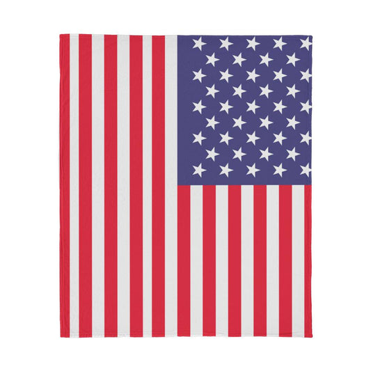 USA Flag - Blanket - Jersey Fleece Blanket