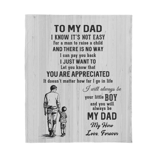 Father's Day Special Gift - Happy Father's Day - Jersey Fleece Blanket