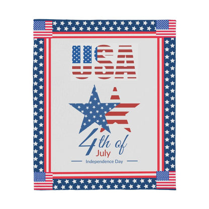 USA Independence Day  - 4th of July - Blanket - Jersey Fleece Blanket