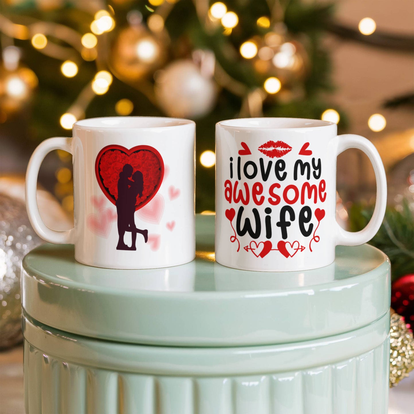 I Love My Awesome Wife - Valentine's Day Best Gift For - White Ceramic Mug