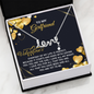 To My Girlfriend - Best Gift For Valentine - Scripted Love Necklace