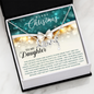 To My Daughter - Christmas Gift - Scripted Love Necklace