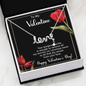To My Valentine - Best Gift For Valentine - Scripted Love Necklace