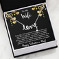 To My Wife - Best Gift For Valentine - Scripted Love Necklace