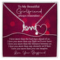 To My Beautiful Girlfriend - Always Remember - Best Gift for Scripted Love Necklace