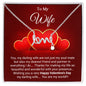 To My Wife - You are my world - Best Gift For Valentine - Scripted Love Necklace