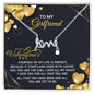 To My Girlfriend - Best Gift For Valentine - Scripted Love Necklace