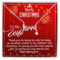 To My Wife - Christmas Gift - Scripted Love Necklace