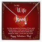 To My Wife - I love you so much - Best Gift For Valentine - Scripted Love Necklace
