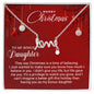 To My Bonus Daughter - Christmas Gift - Scripted Love Necklace