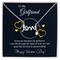 To My Girlfriend - Best Gift For Valentine - Scripted Love Necklace