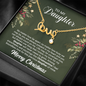To My Daughter - Christmas Gift - Scripted Love Necklace
