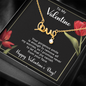 To My Valentine - Best Gift For Valentine - Scripted Love Necklace