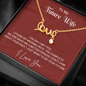 To My Future Wife - Best Gift for Scripted Love Necklace