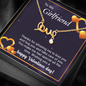 To My Girlfriend - Best Gift For Valentine - Scripted Love Necklace