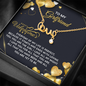 To My Girlfriend - Best Gift For Valentine - Scripted Love Necklace