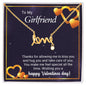 To My Girlfriend - Best Gift For Valentine - Scripted Love Necklace