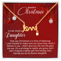 To My Bonus Daughter - Christmas Gift - Scripted Love Necklace