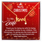 To My Wife - Christmas Gift - Scripted Love Necklace