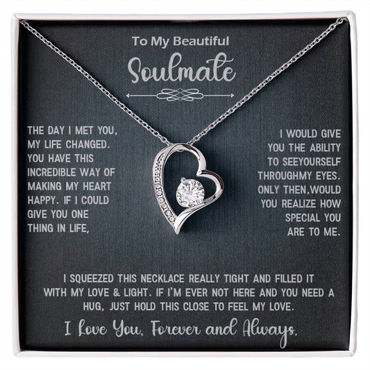 Forever Love Necklace Gift for Soulmate, Amazing Gift for Soulmate