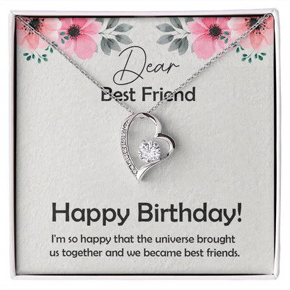 Amazing Birthday Gift for Best Friend,  Forever Love Necklace Gift For Best Friend