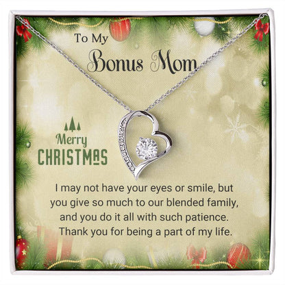 Bonus Mom - Eyes - Christmas Gift - Forever Love Necklace