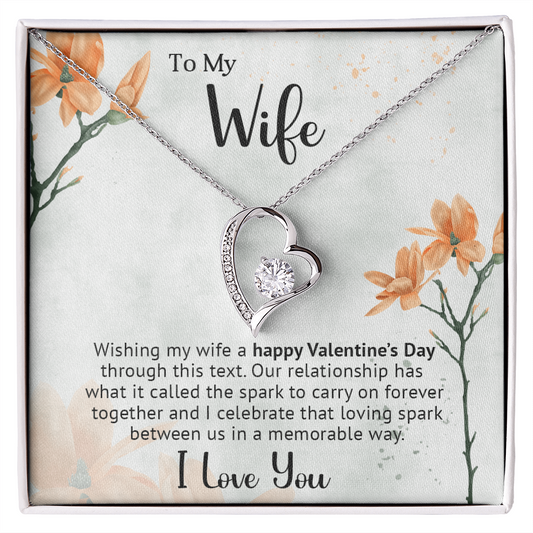 To My Wife - Best Gift For Valentine - Forever Love Necklace