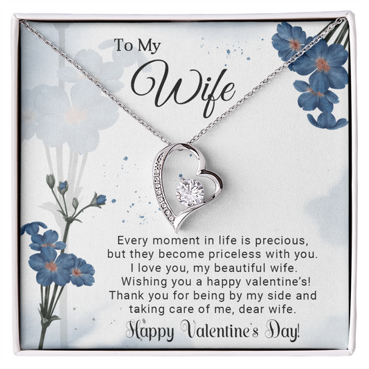 To My Wife - Best Gift For Valentine - Forever Love Necklace
