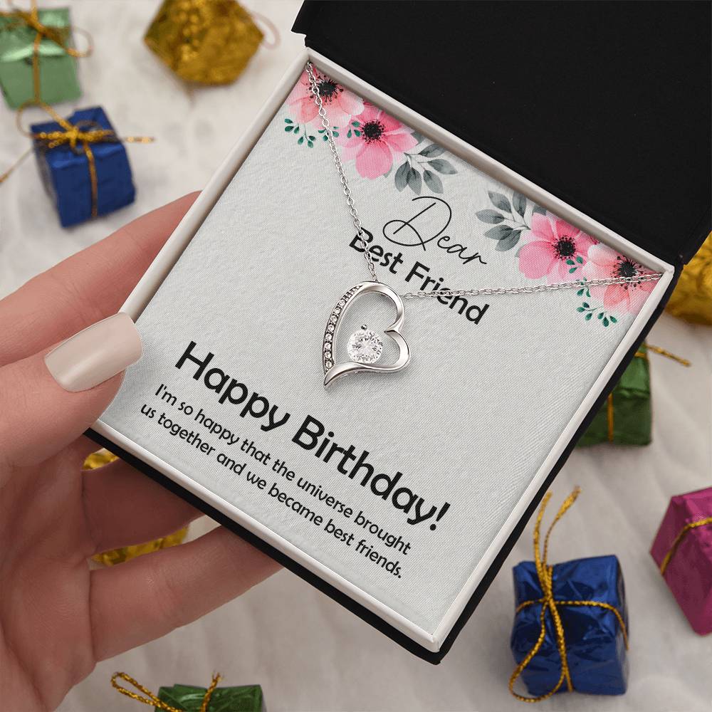 Amazing Birthday Gift for Best Friend,  Forever Love Necklace Gift For Best Friend