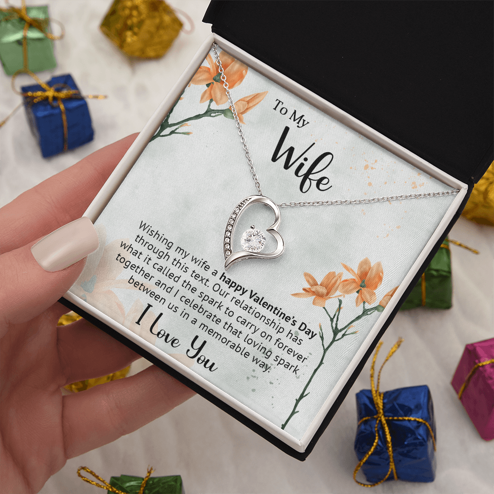 To My Wife - Best Gift For Valentine - Forever Love Necklace