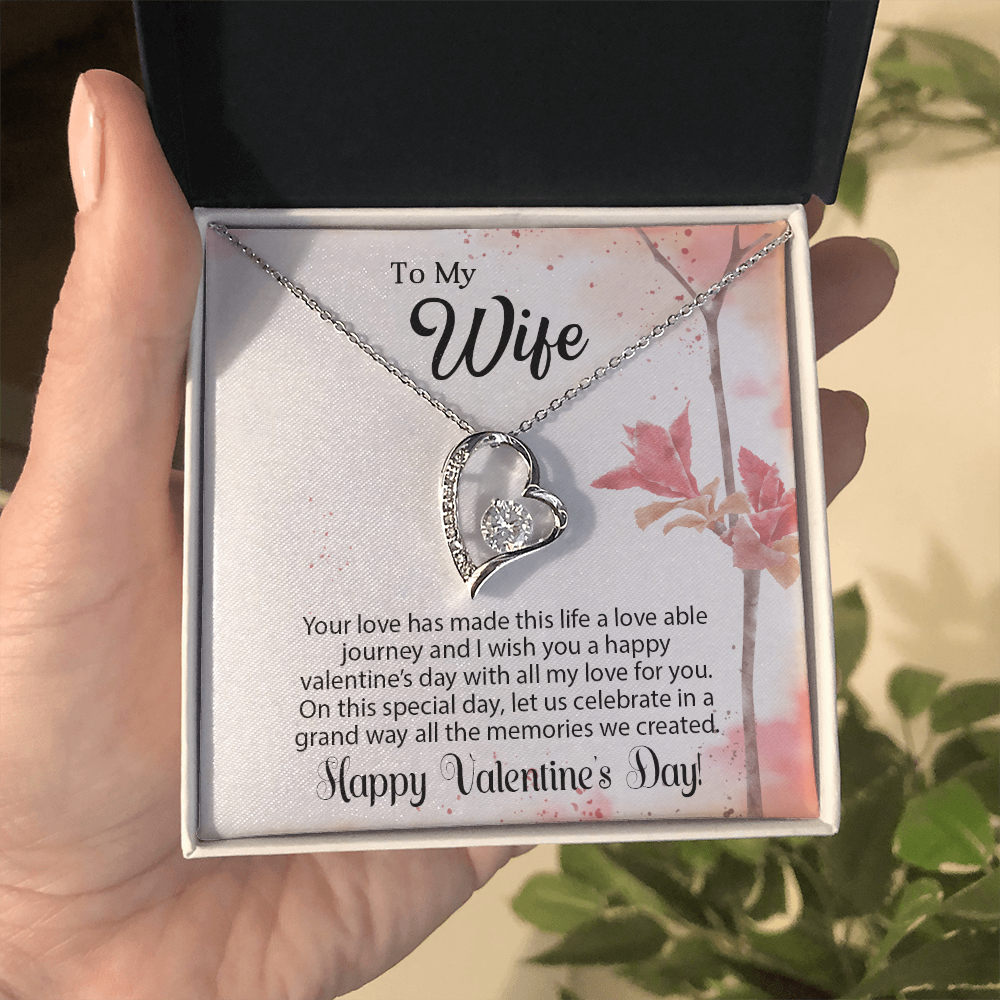 To My Wife - Best Gift For Valentine - Forever Love Necklace