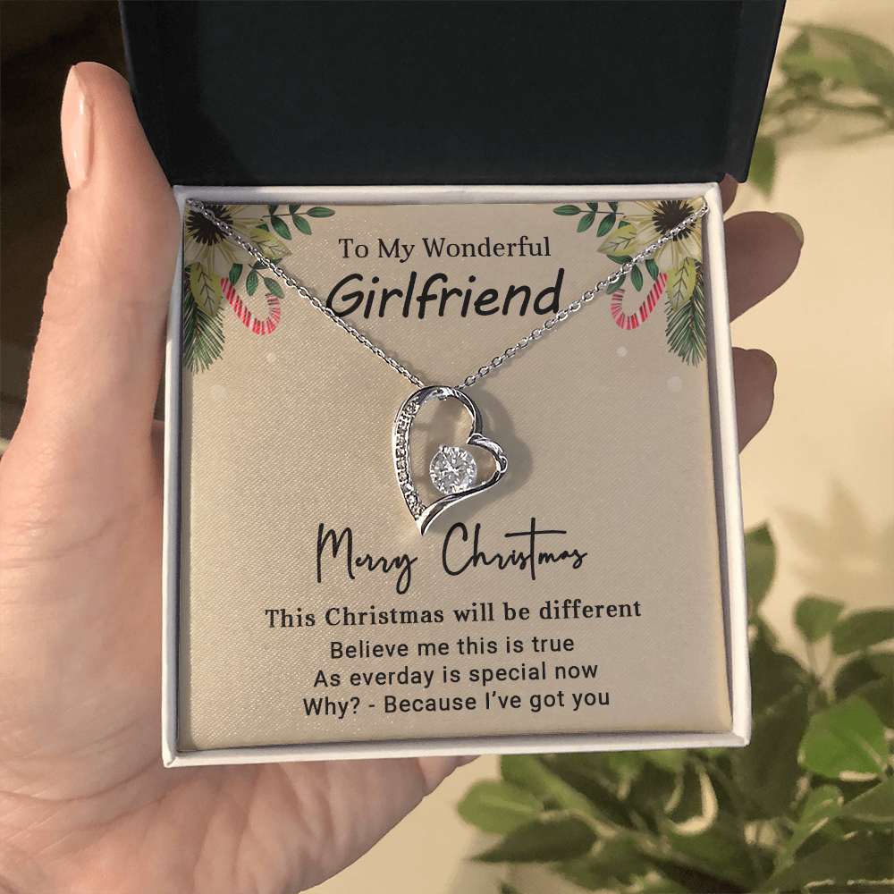 To My Wonderful Girlfriend - Christmas Gift - Forever Love Necklace