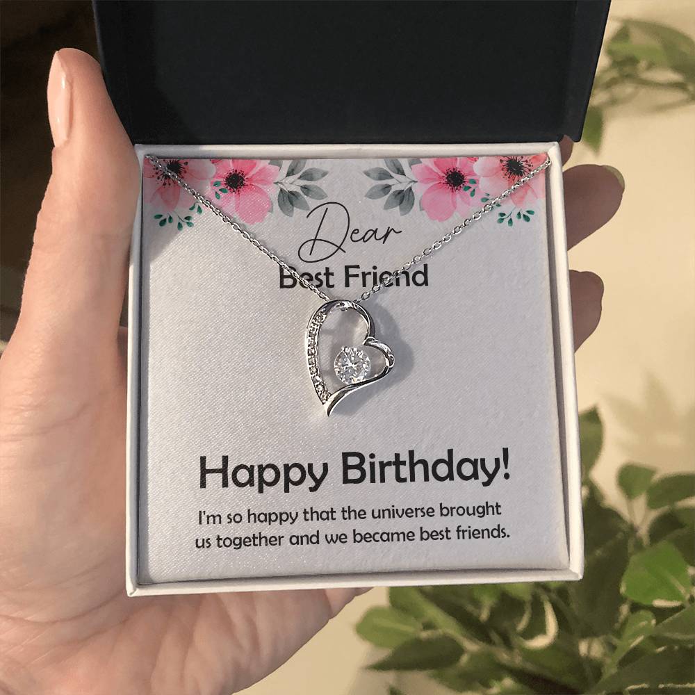 Amazing Birthday Gift for Best Friend,  Forever Love Necklace Gift For Best Friend