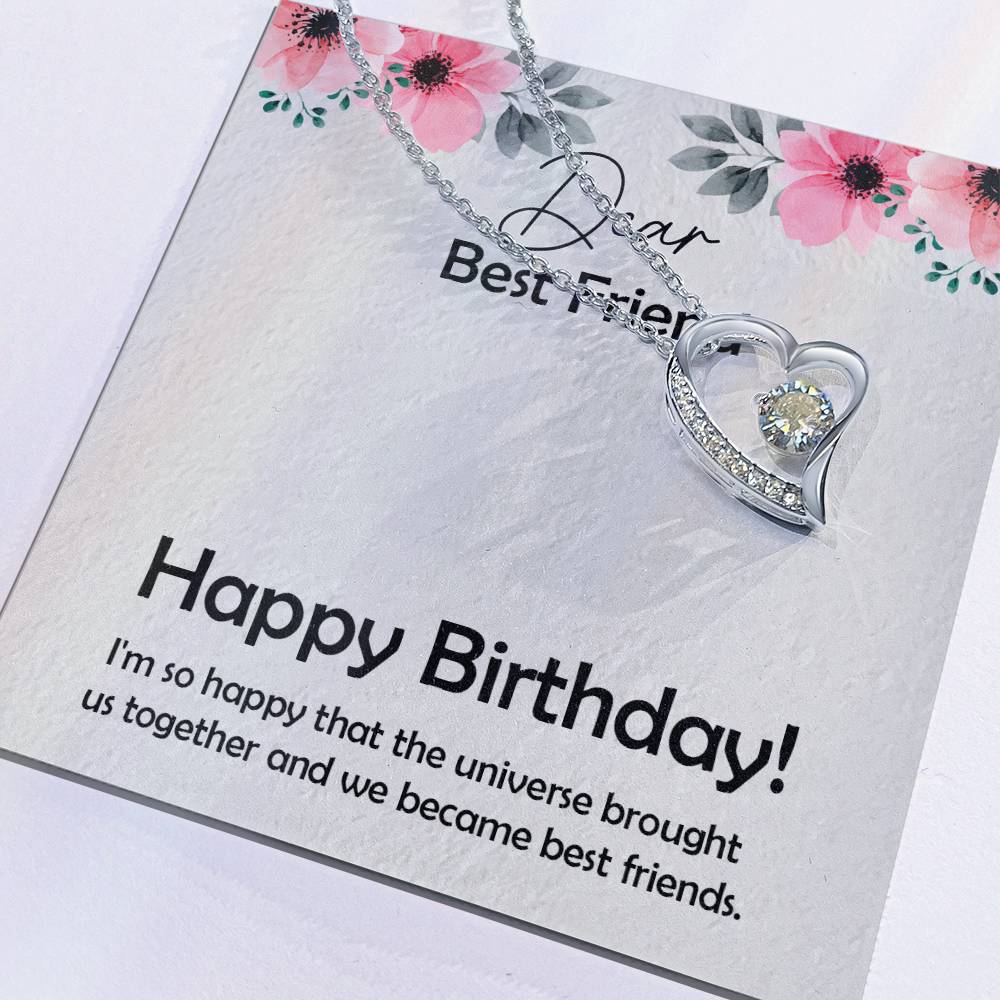 Amazing Birthday Gift for Best Friend,  Forever Love Necklace Gift For Best Friend