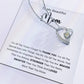 TO MY BEAUTIFUL MOM - HAPPY MOTHER'S DAY - FOREVER LOVE NECKLACE