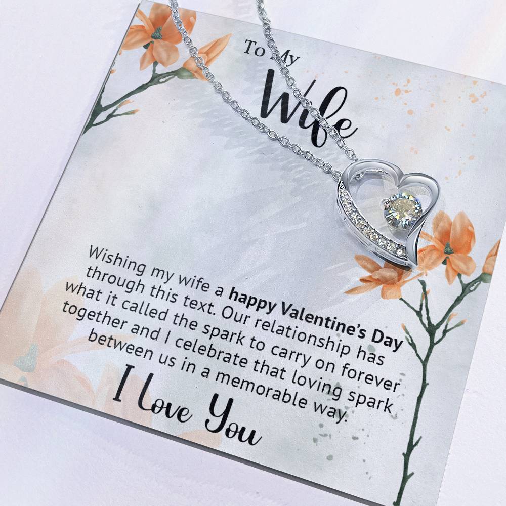 To My Wife - Best Gift For Valentine - Forever Love Necklace