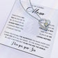 TO MY LOVING MOM - BEST GIFT FOR MOM - FOREVER LOVE NECKLACE